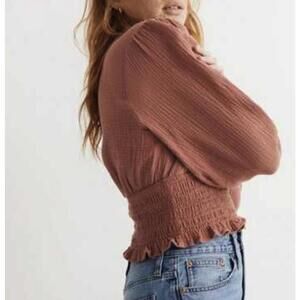 Madewell Heathered Pink Lightspun Julianne Waist Top - Size - 3X